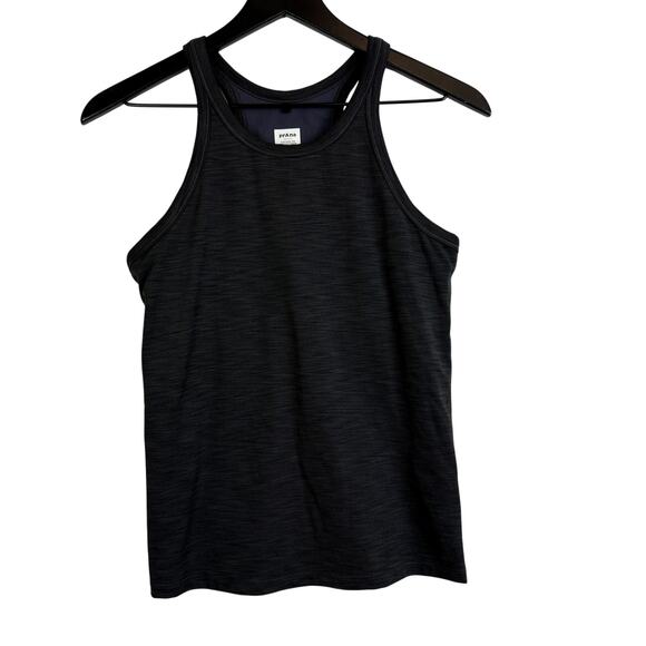 Prana Becksa Ribbed High Neck Tank Top Gray - S - Picture 1 of 9